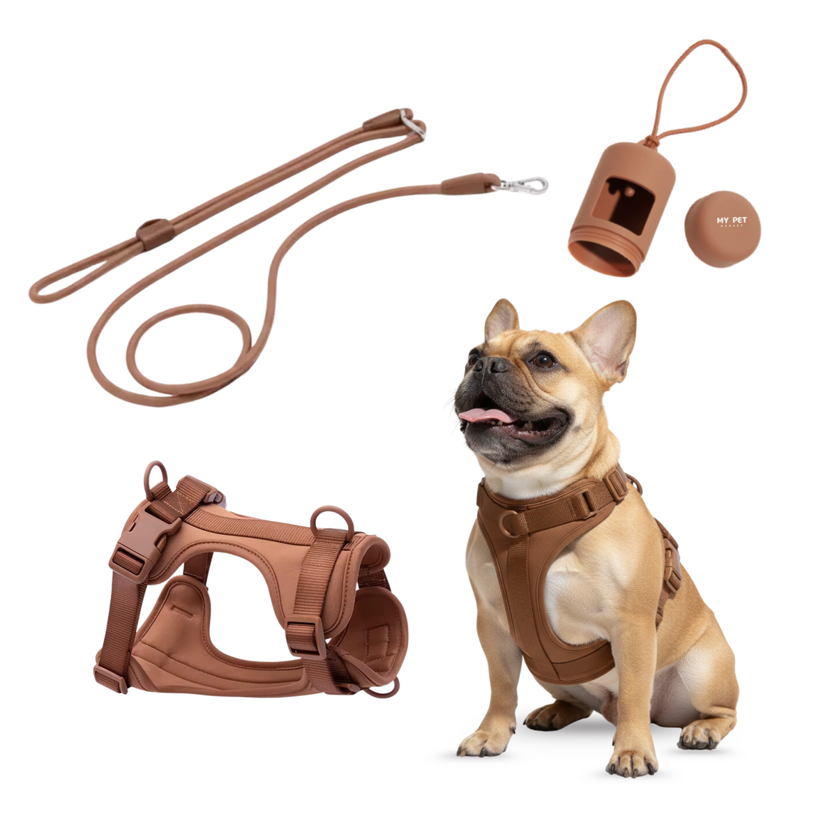 3-in-1 No Pull Dog Harness & Leash Set