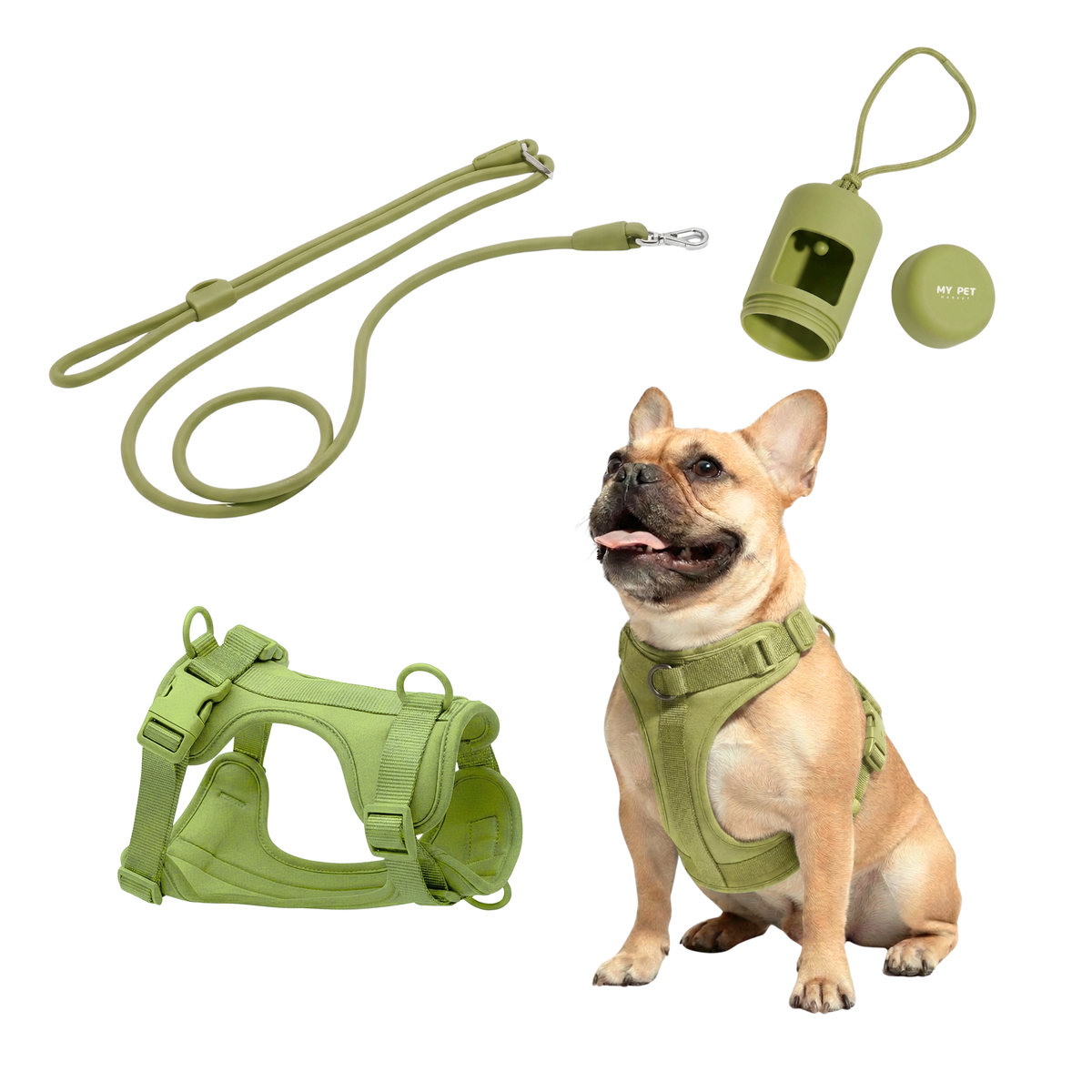3-in-1 No Pull Dog Harness & Leash Set