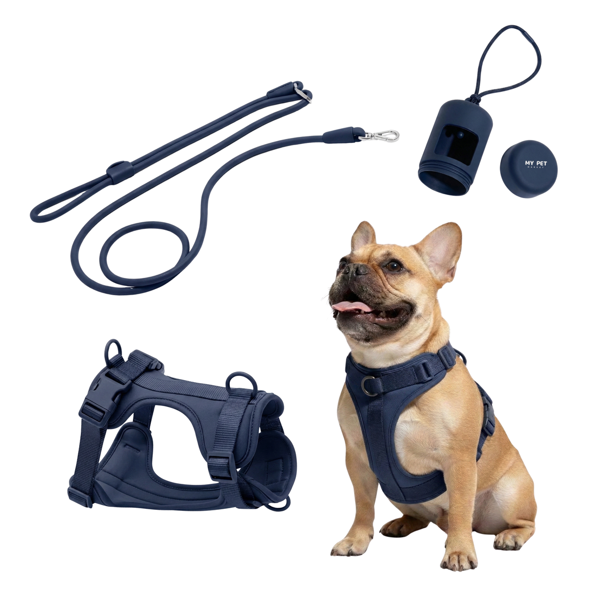 3-in-1 No Pull Dog Harness & Leash Set